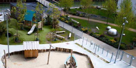 Legeplads set ovenfra